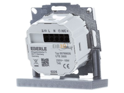 Ansicht hinten Eberle UTE 3500RAL9010-G-55 UP-Thermostat Smart Home fhig 