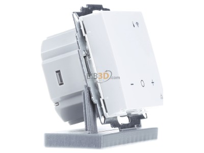 Ansicht links Eberle UTE 3500RAL9016-G-55 UP-Thermostat Smart Home fhig 