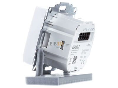Ansicht rechts Eberle UTE 3500RAL9016-G-55 UP-Thermostat Smart Home fhig 