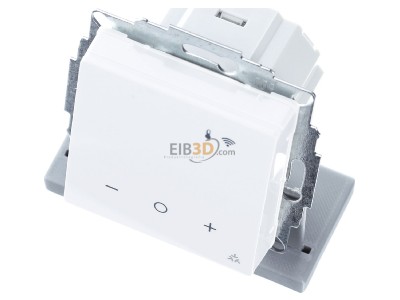 Ansicht oben vorne Eberle UTE 3500RAL9016-G-55 UP-Thermostat Smart Home fhig 