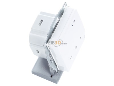 Ansicht oben links Eberle UTE 3500RAL9016-G-55 UP-Thermostat Smart Home fhig 