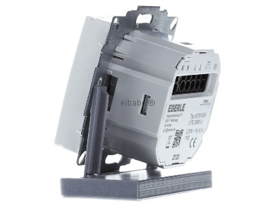 Ansicht rechts Eberle UTE3800U-RAL9010-G55 UP-Thermostat Smart Home fhig 