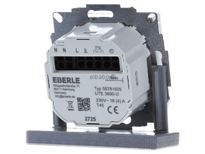 Ansicht hinten Eberle UTE3800U-RAL9010-G55 UP-Thermostat Smart Home fhig 