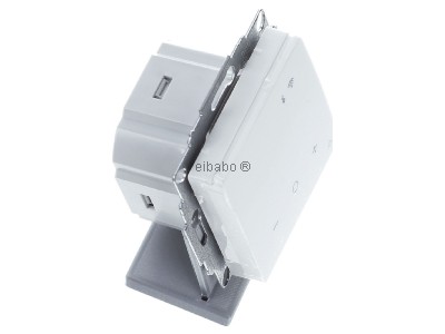 Ansicht oben links Eberle UTE3800U-RAL9010-G55 UP-Thermostat Smart Home fhig 