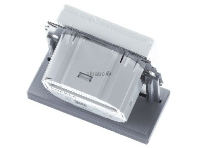 Ansicht oben hinten Eberle UTE3800U-RAL9010-G55 UP-Thermostat Smart Home fhig 