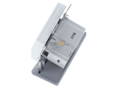 Ansicht oben rechts Eberle UTE3800U-RAL9016-G55 UP-Thermostat Smart Home fhig 
