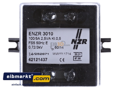 Front view NZR 42121437 Current transformer 100/5A
