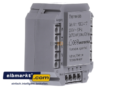 View on the left Warema Sonnen 1002417 Isolator relay venetian blind 
