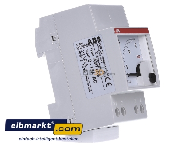 View on the left ABB Stotz S&J AMT 1-15 Ampere meter for installation 0...15A - 
