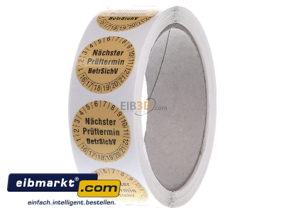 Frontansicht Fluke 2145963 Prfetiketten 30mm 1239 (VE250)