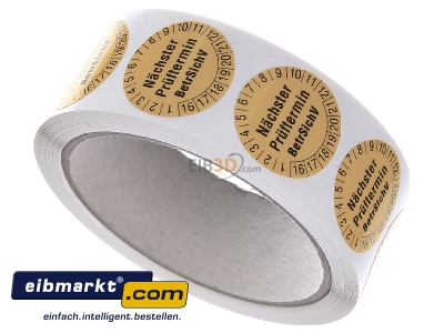 Ansicht oben links Fluke 2145963 Prfetiketten 30mm 1239 (VE250)