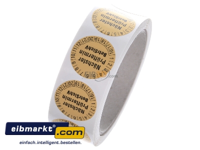 Ansicht oben hinten Fluke 2145963 Prfetiketten 30mm 1239 (VE250)