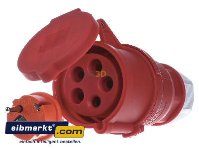 Frontansicht Fluke 1241 Drehstromadapter 32A 