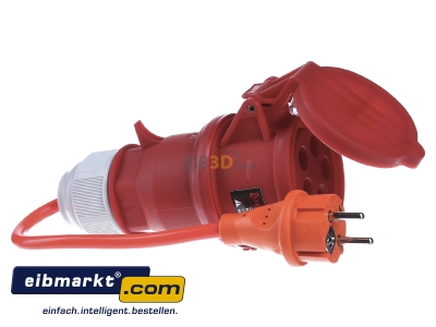 Ansicht links Fluke 1241 Drehstromadapter 32A 