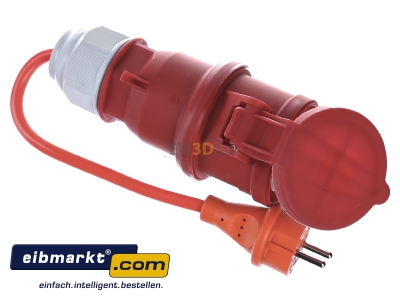 Ansicht oben links Fluke 1241 Drehstromadapter 32A 