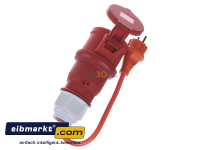 Ansicht oben hinten Fluke 1241 Drehstromadapter 32A 
