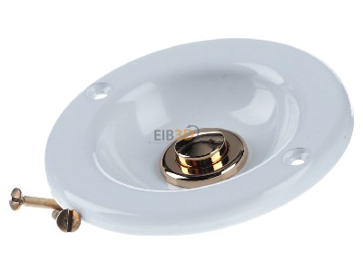 Frontansicht Grothe KS 2074 WS Kontaktschale rund MS wei� lackiert, UP 