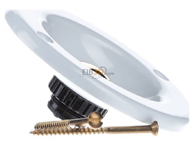 Ansicht links Grothe KS 2074 WS Kontaktschale rund MS wei� lackiert, UP 