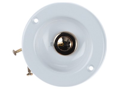 Ansicht oben vorne Grothe KS 2074 WS Kontaktschale rund MS wei� lackiert, UP 