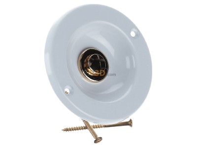 Ansicht oben links Grothe KS 2074 WS Kontaktschale rund MS wei� lackiert, UP 