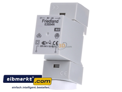 Front view Novar Friedland E3554 N Bell transformer 8V - 
