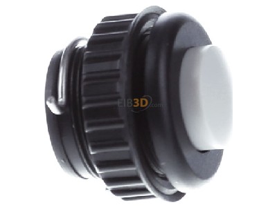 Ansicht links Grothe PROTACT 380 KS Klingeltaster rund 11,5mm Knopf ws-gr,H�lse sw 