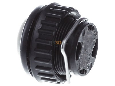Ansicht rechts Grothe PROTACT 380 KS Klingeltaster rund 11,5mm Knopf ws-gr,H�lse sw 