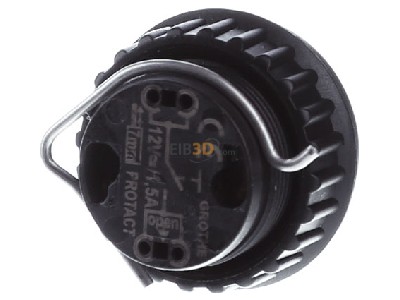 Ansicht hinten Grothe PROTACT 380 KS Klingeltaster rund 11,5mm Knopf ws-gr,H�lse sw 
