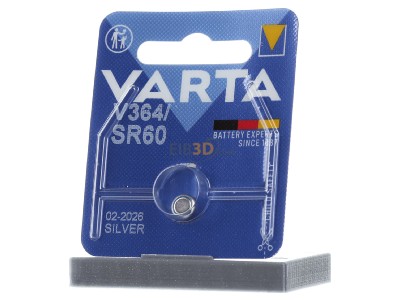 Frontansicht Varta V 364 Bli.1 Batterie Electronics 1,55V/17mAh/Silber 