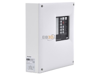 View on the left ABB BZK 4E Central fire alarm system 4 groups 
