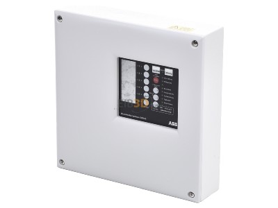 View up front ABB BZK 4E Central fire alarm system 4 groups 
