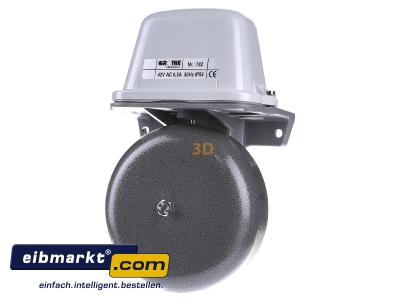 Front view Grothe LTW 742 42V AC Vibrating bell 105dB 42VAC
