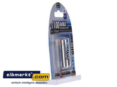 Ansicht links Ansmann 5035222 VE2 Bli Akku Micro NiMH AAA 1100mAh 