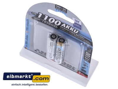 Ansicht oben vorne Ansmann 5035222 VE2 Bli Akku Micro NiMH AAA 1100mAh 