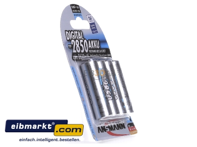 Ansicht links Ansmann 5035092 Akku Mignon Digital NiMH AA 2850mAh_VE4 Bli