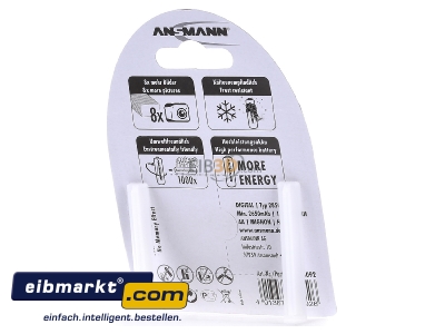 Ansicht hinten Ansmann 5035092 Akku Mignon Digital NiMH AA 2850mAh_VE4 Bli