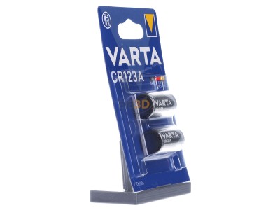 Ansicht links Varta CR 123A Bli.2 Photobatterie Lithium 3V/1430mAh 