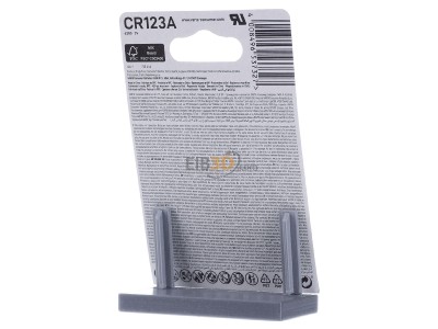 Ansicht hinten Varta CR 123A Bli.2 Photobatterie Lithium 3V/1430mAh 