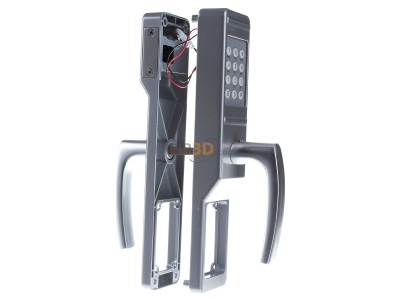 Ansicht links Assa Abloy effeff 495-11-8 si Ausf.A Codeschlo�aufsatz silbermetallic 
