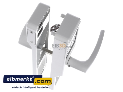 Ansicht oben links Assa Abloy effeff 495-10-8 ws Ausf.A Codeschloaufsatz wei 