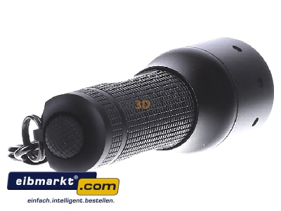 Back view Zweibrder K3 #8313 Pocket torch 68mm black
