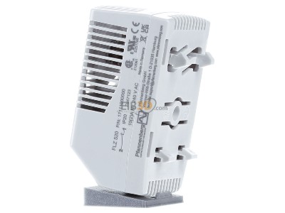 View on the right Pfannenberg FLZ 520 0...+60C Room thermostat 
