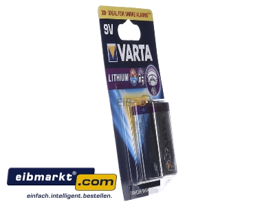 Ansicht links Varta Cons.Varta Lithium 9V Bli.1 Professional Photobatterie Lithium 9V-Block 