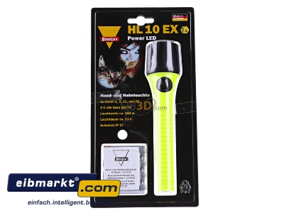 Front view Witte+Sutor 492022 Explosion proof pocket torch yellow 
