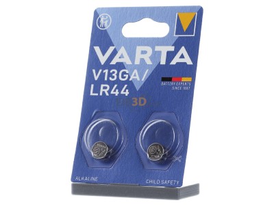 Front view Varta V 13 GA Bli.2 Battery Button cell 125mAh 1,5V 

