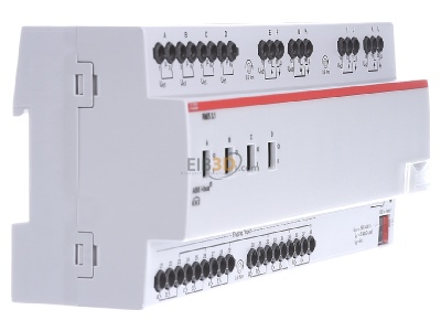 View on the left ABB Stotz S&J RM/S3.1 Binary input for home automation 12-ch 
