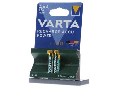 Front view Varta 56703 Bli.2 Rechargeable battery Micro 800mAh 1,2V 
