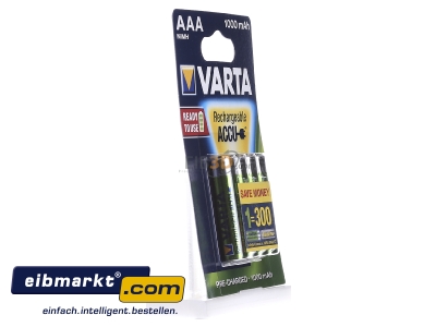 Ansicht links Varta Cons.Varta 5703 Bli.4 Akku Ready2Use AAA AAA/1000mAh,Bli.4 