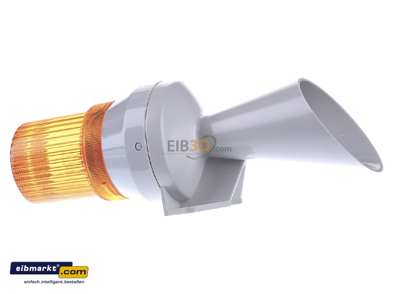 Hupe 640 Tromba Elettrica 230V 105dB - Bianca, IP54, Per Segnalazione Acustica Industriale