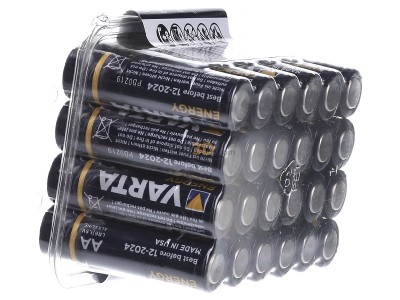 View on the right Varta 4106 Pack 24 Battery Mignon 2800mAh 1,5V 
